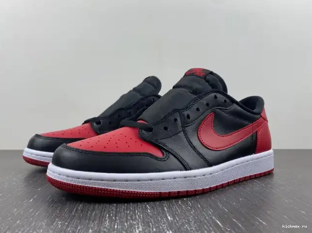 Rep Kickmax Air 1 Low 705329-001 Bred Retro Jordan 0412